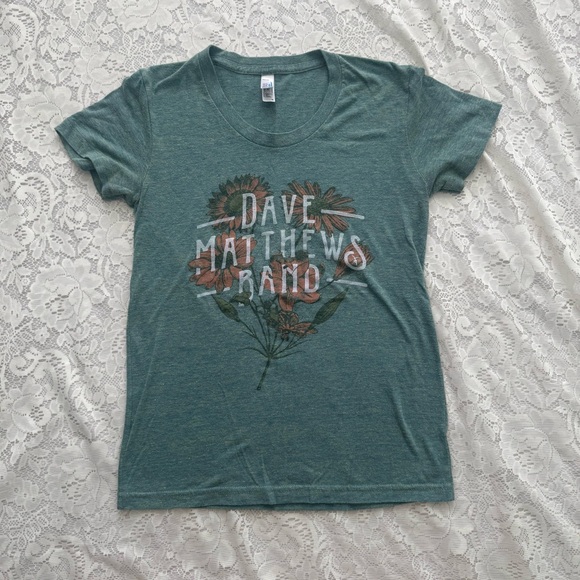 Y2K Dave Matthews Band Sunflowers Baby Tee T-shirt Size Medium Fits Like A Small - Picture 1 of 5